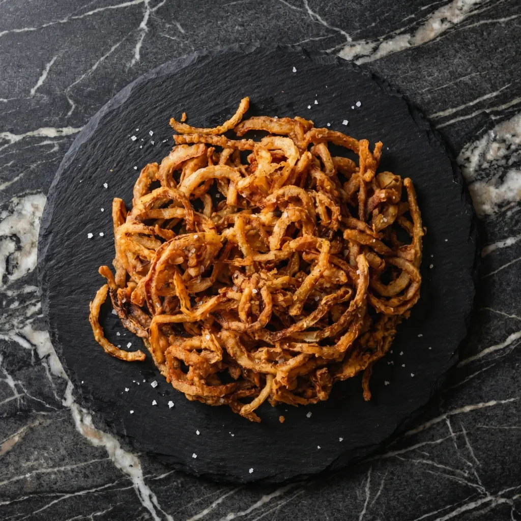 Crispy Onion Strings: The Topping That Steals the Show