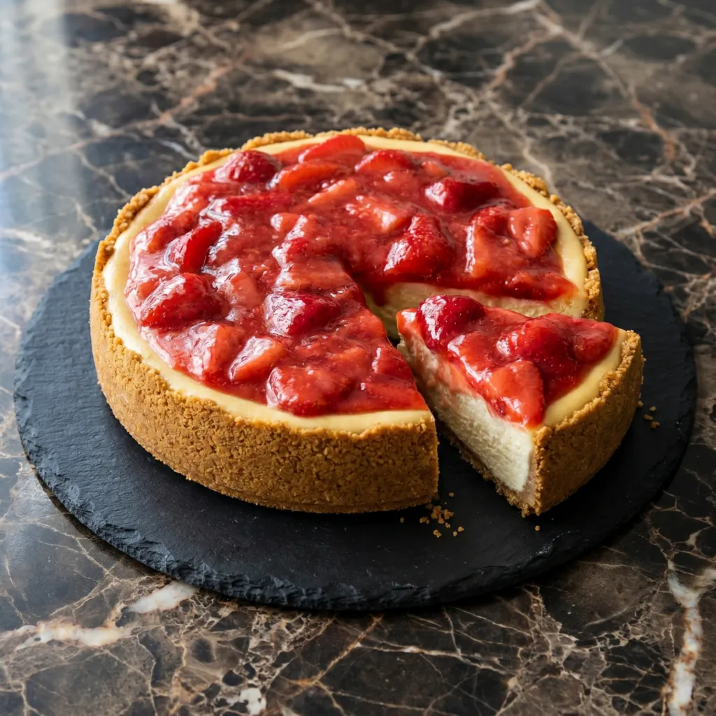 Strawberry Cheesecake (No Water Bath, No Cracks, All Glory)