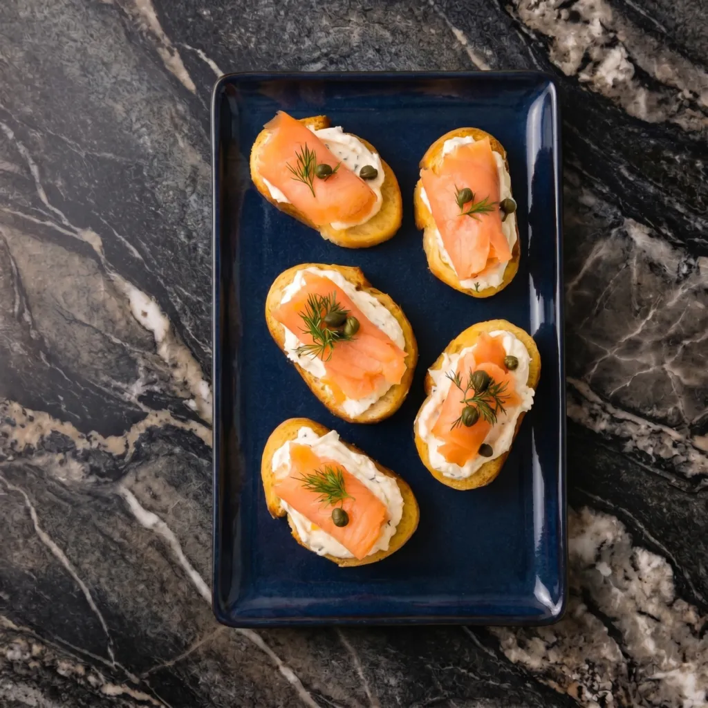 Salmon Crostini (Fancy AF, Zero Effort)