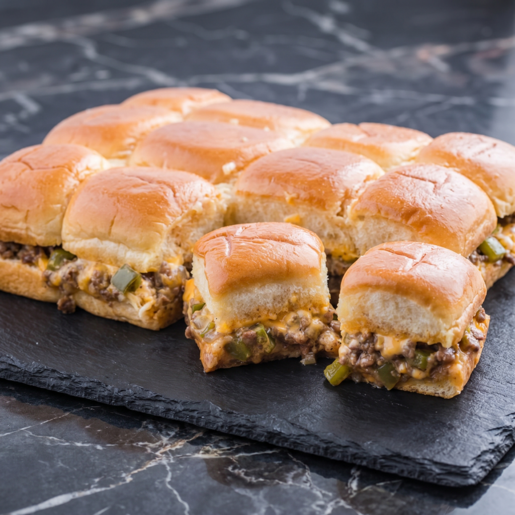 Philly Cheesesteak Sliders: All the Flavor, None of the Drama