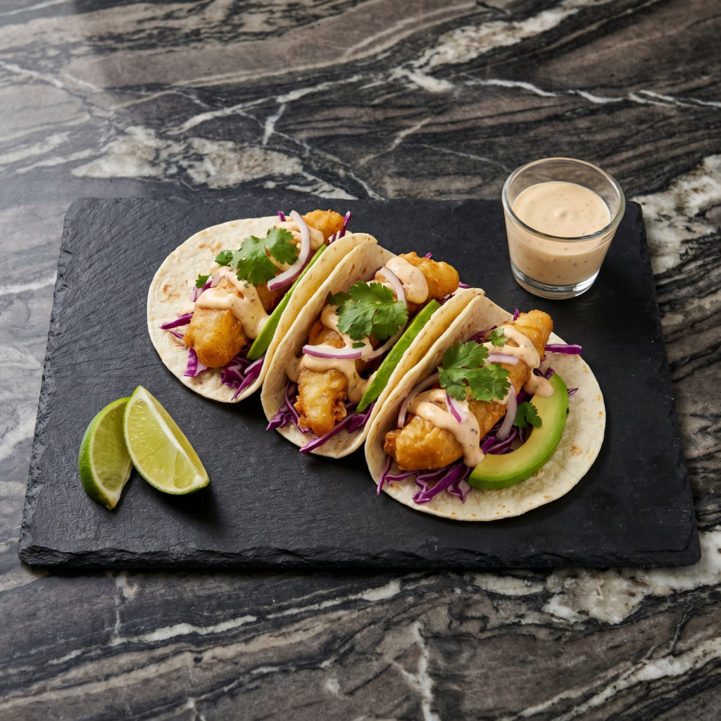 Crispy Fish Tacos: Crunchy, Creamy, Zesty Bliss