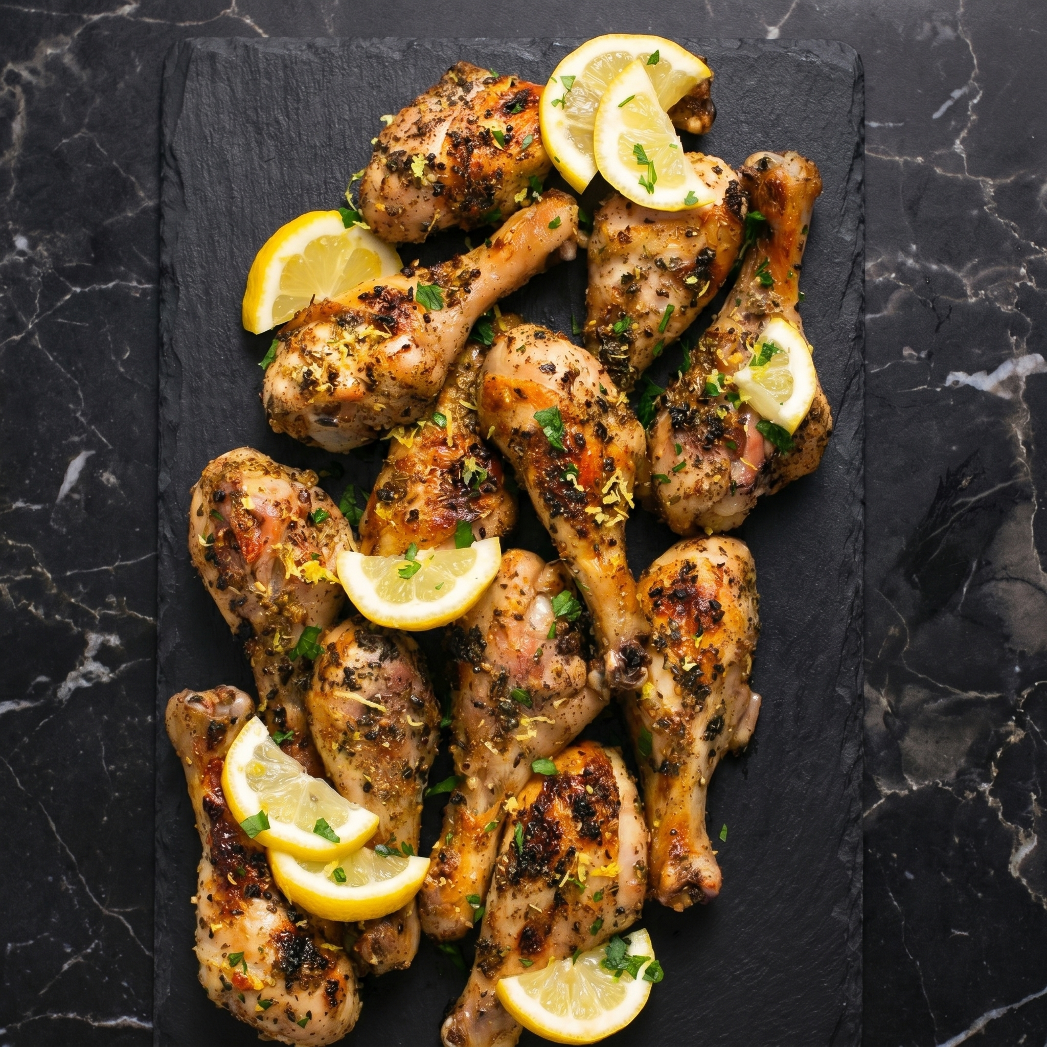 Garlic Herb Chicken Drumsticks: Juicy. Crispy. Addictive.