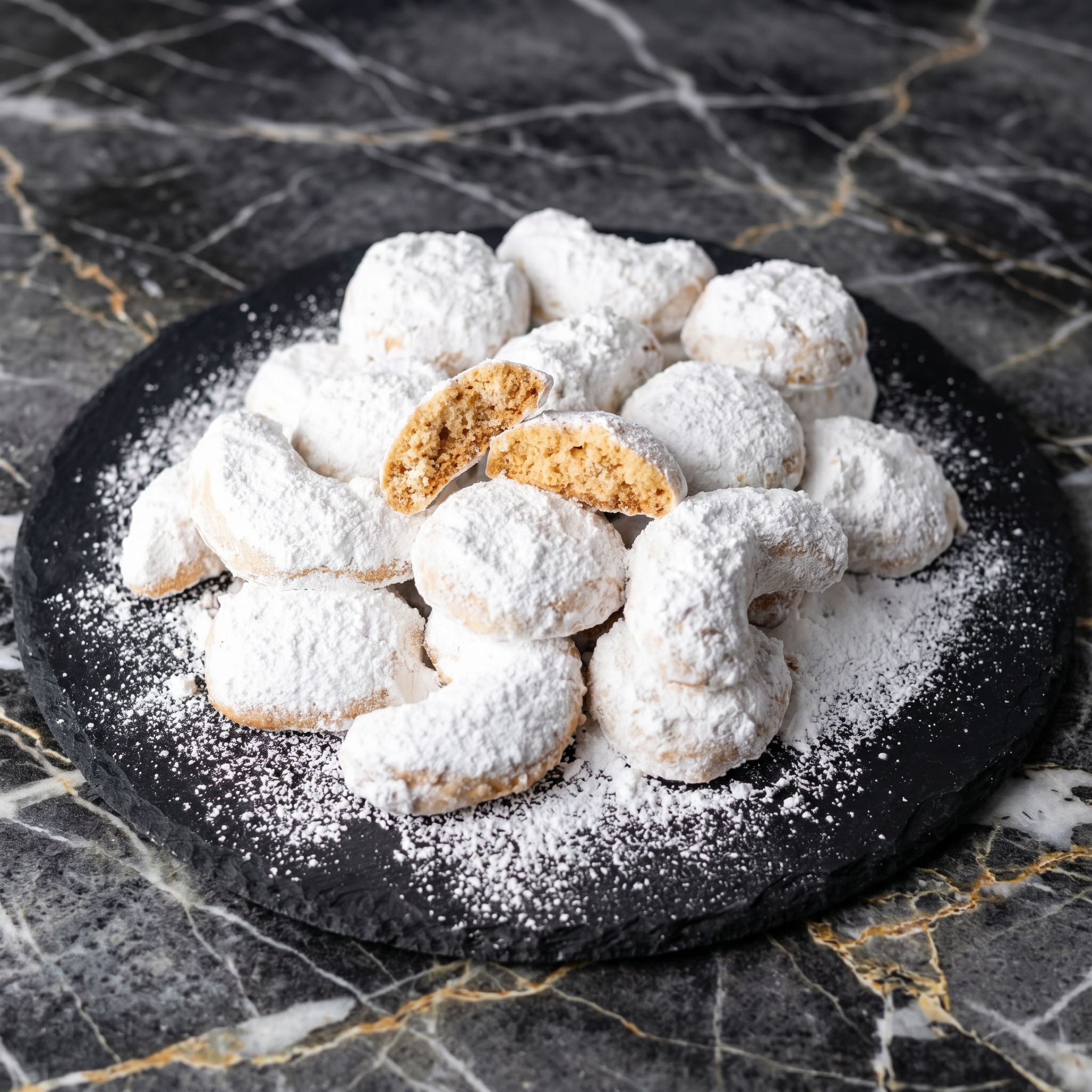 Kourabiedes (Greek Butter Cookies That Melt Like Snow)