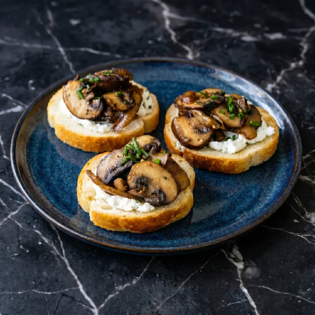 Mushroom Crostini (Earthy, Garlicky, Absolutely Addictive)