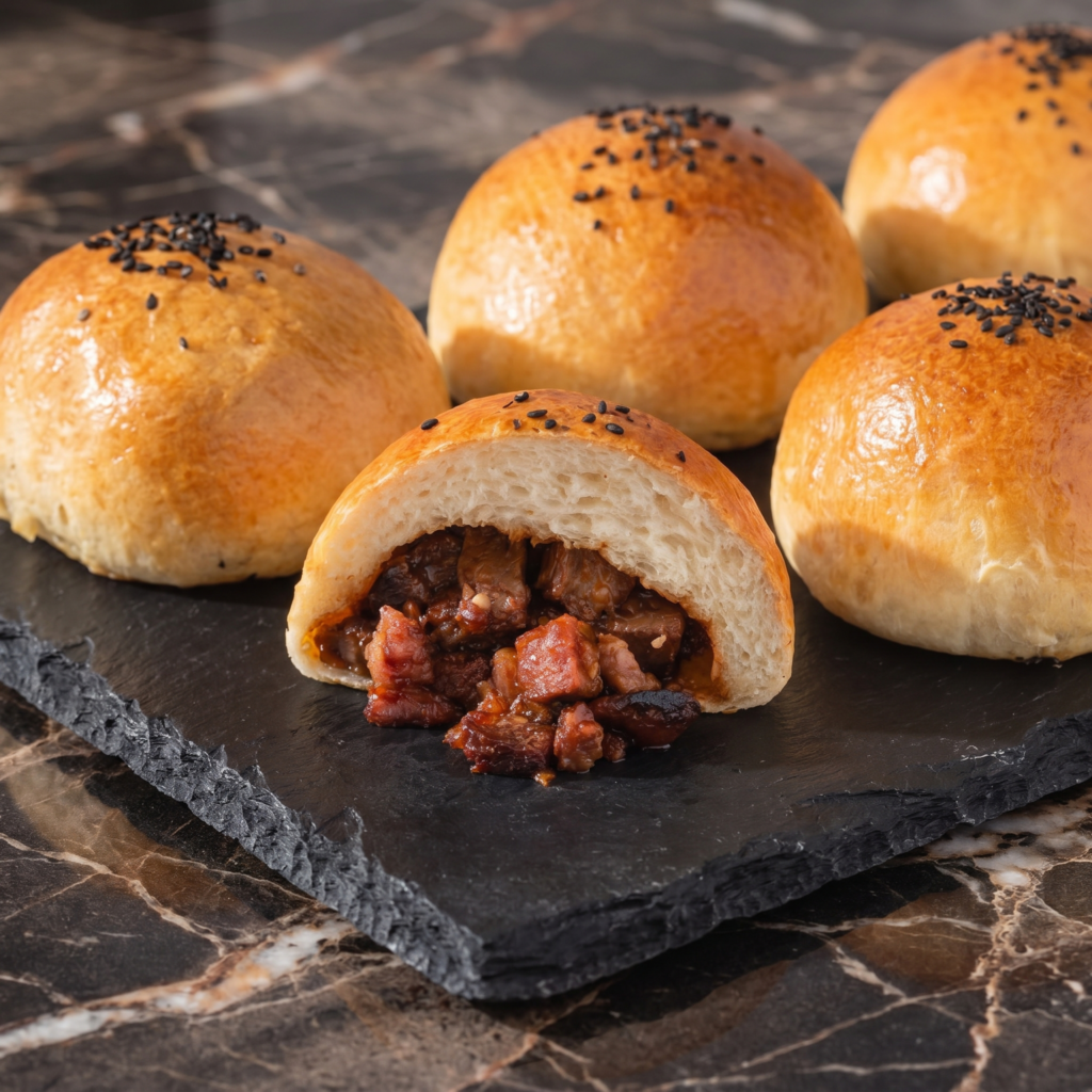 Baked Char Siu Bao (Fluffy, Sweet, Sticky BBQ Pork Buns)