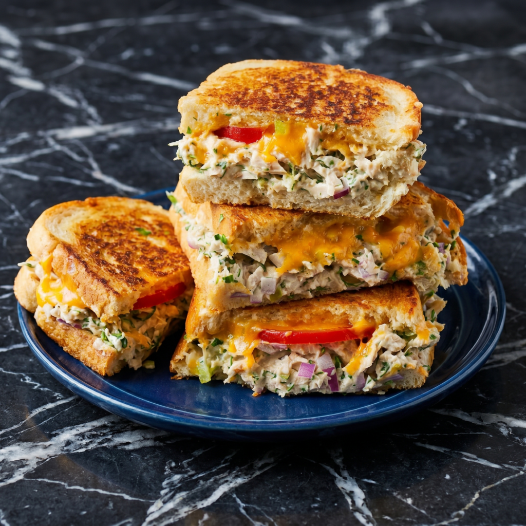 Classic Tuna Melt Sandwich (Warm, Toasty, Cheesy Comfort)