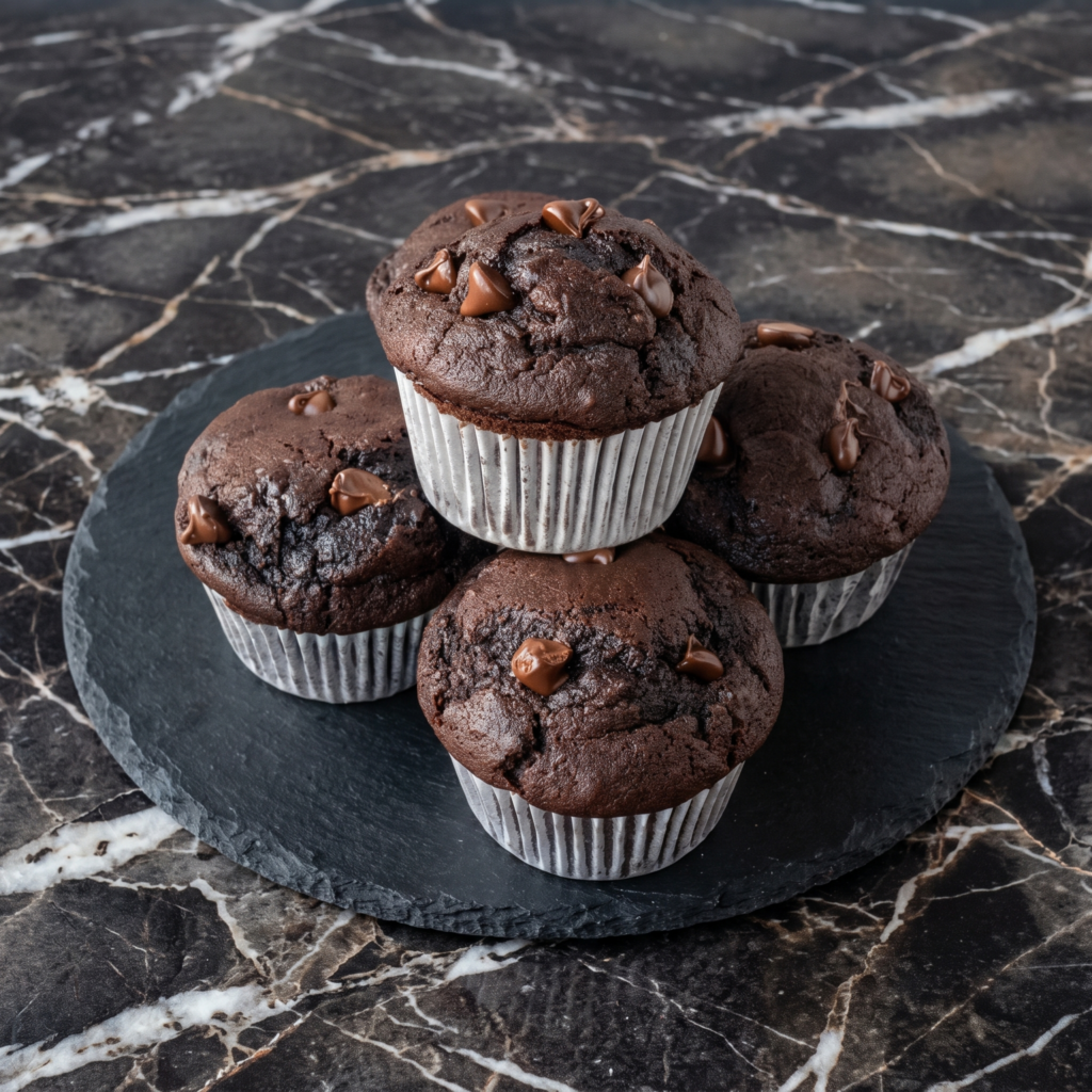 Double Chocolate Banana Muffins (Banana Bread in Muffin Form, But Make It Chocolate)