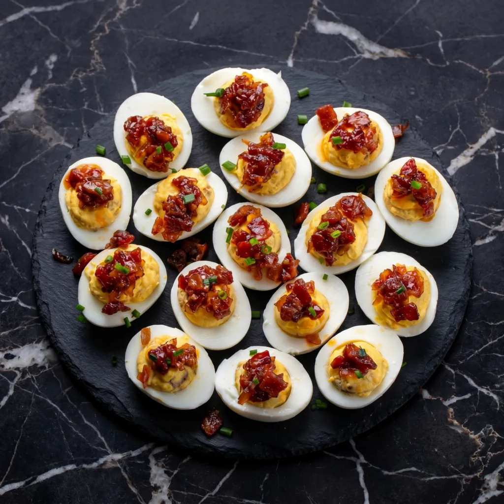 Deviled Eggs with Bacon (The First Thing to Disappear)