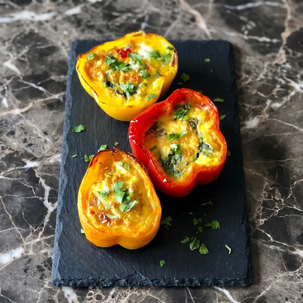 Egg-Stuffed Bell Peppers (The Cutest Low-Carb Breakfast You’ll Ever Eat)