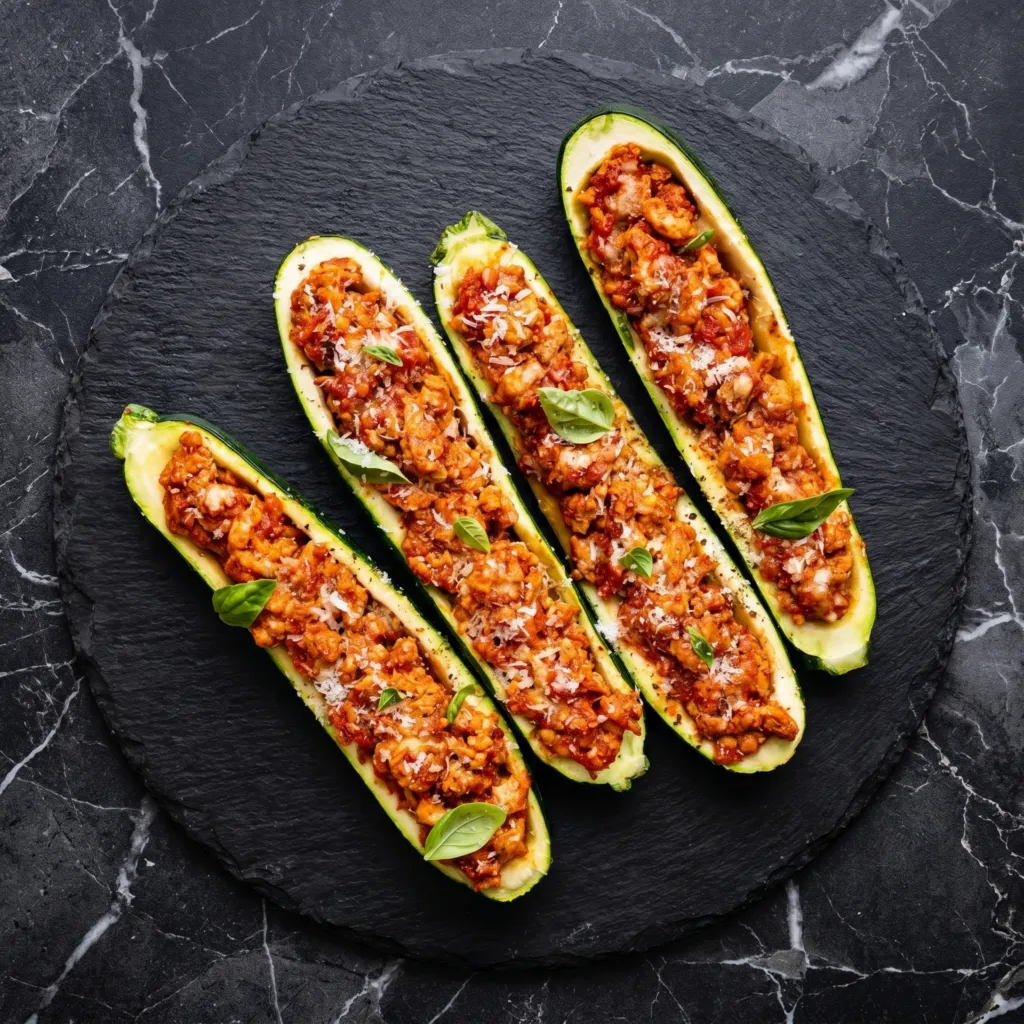 Baked Egg in Zucchini Boats: Low-Carb Breakfast Magic