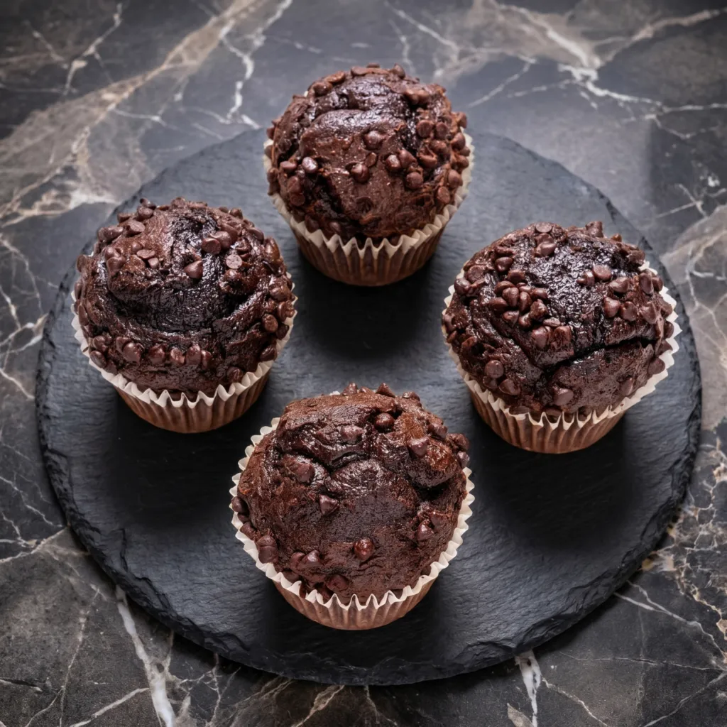 Double Chocolate Muffins: Bakery Style, Deeply Chocolatey, Dangerously Easy
