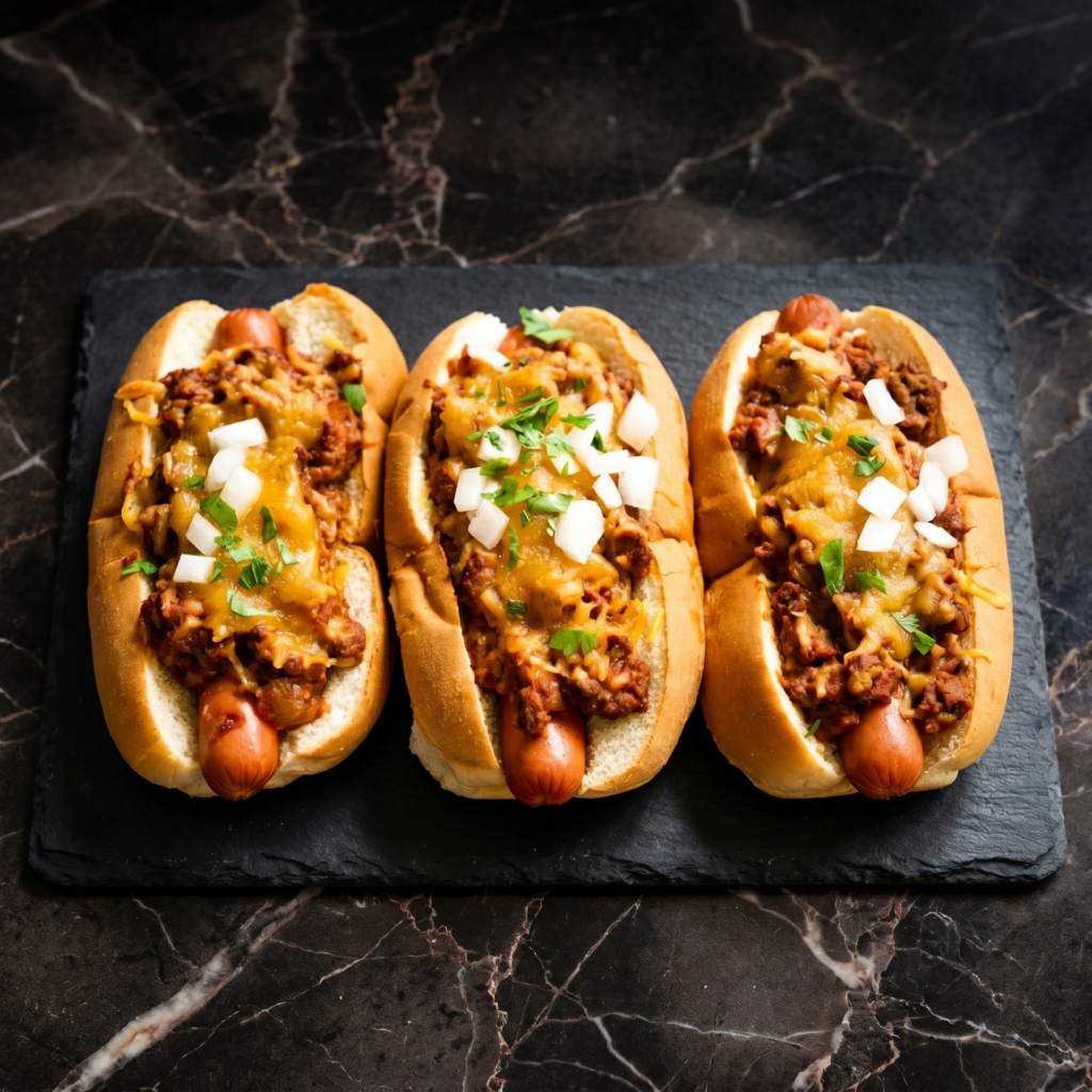 Chili Cheese Dogs: Messy. Cheesy. Perfect.