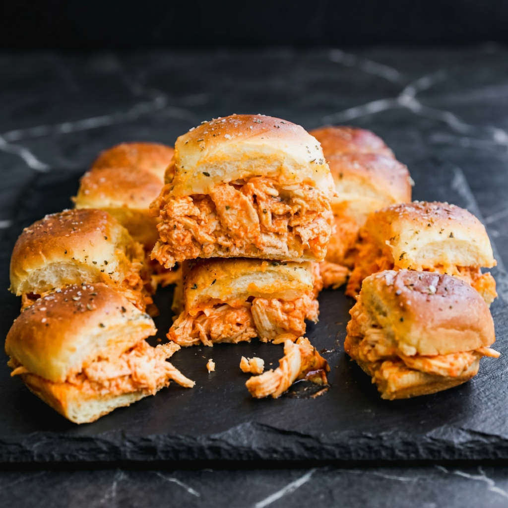 Buffalo Ranch Chicken Sliders: Spicy, Cool, Disappearing Fast