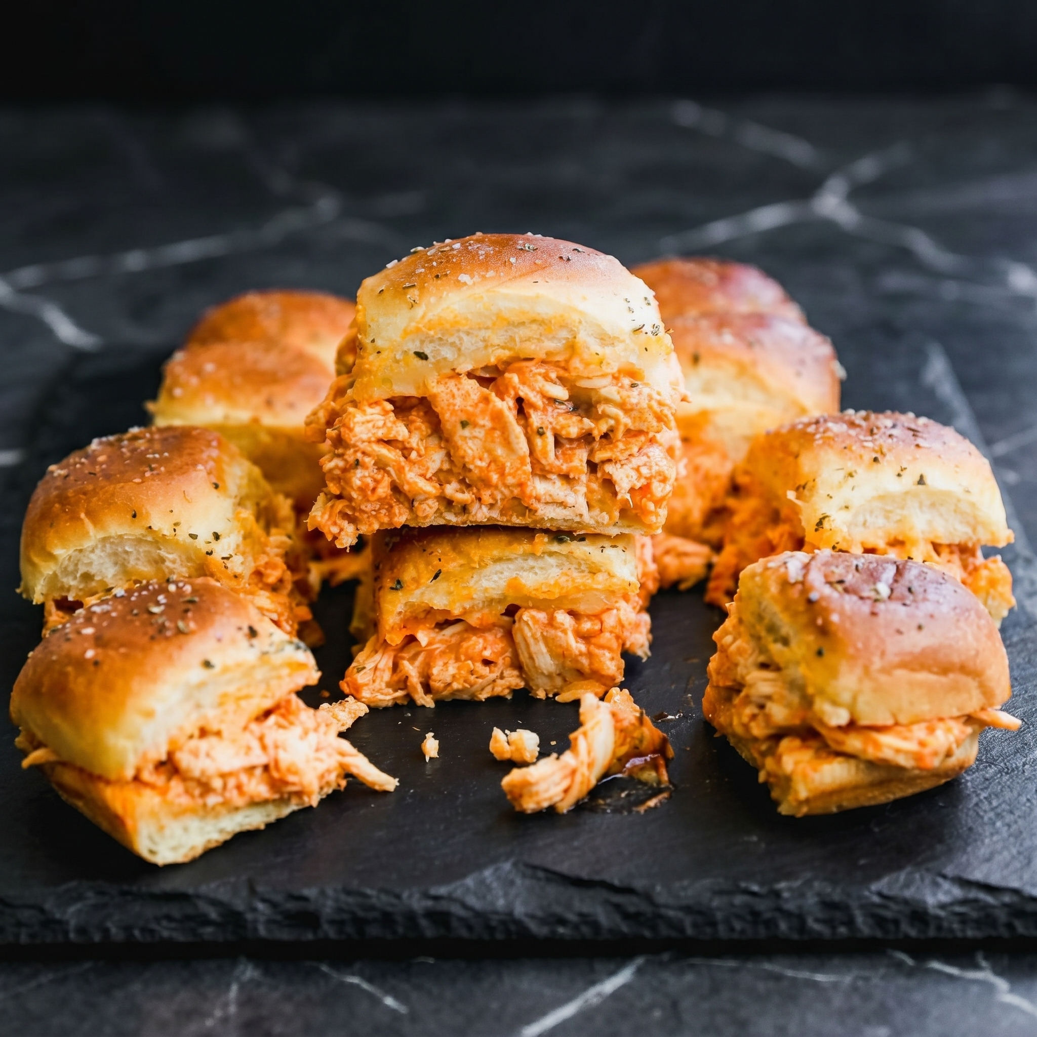 Buffalo Ranch Chicken Sliders: Spicy, Cool, Disappearing Fast