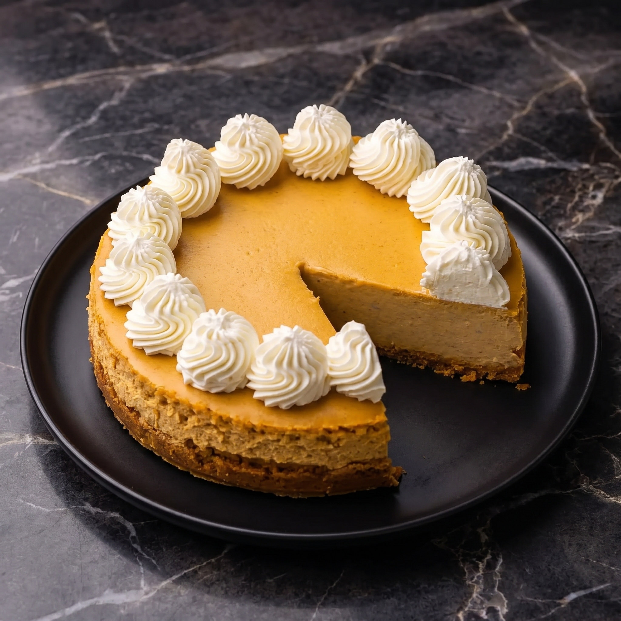 Pumpkin Cheesecake: Fall on a Fork. Creamy. Spiced. Perfect.