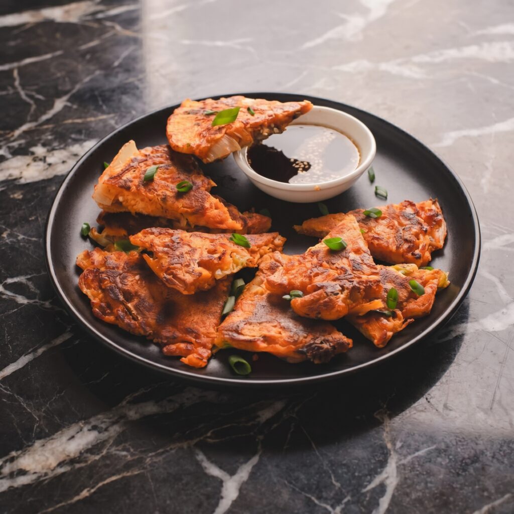 Kimchijeon: Crispy, Spicy, Funky, Flippable