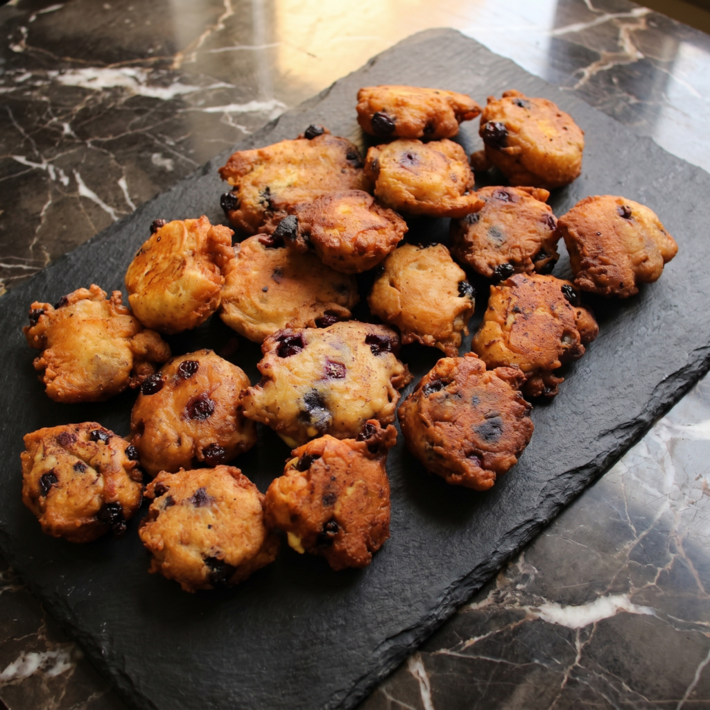 Blueberry Fritters (Bursting with Berries, Dusted in Sugar)