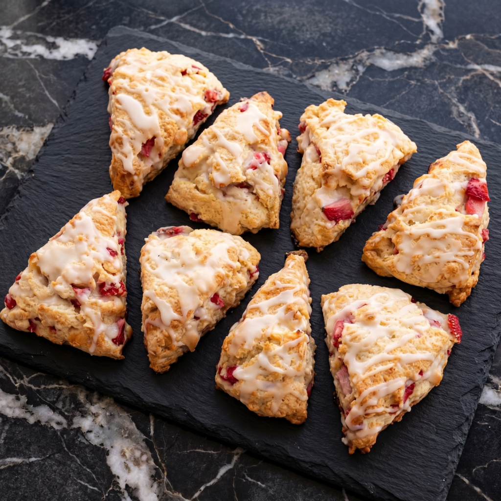 Strawberry Scones (Buttery, Tender, Bursting with Berries)