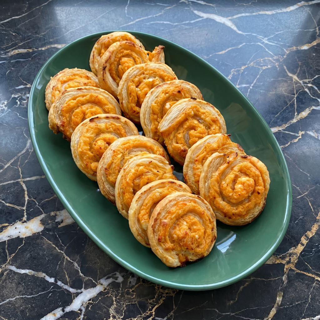 Buffalo Chicken Pinwheels: Rolled. Spicy. Party Ready.