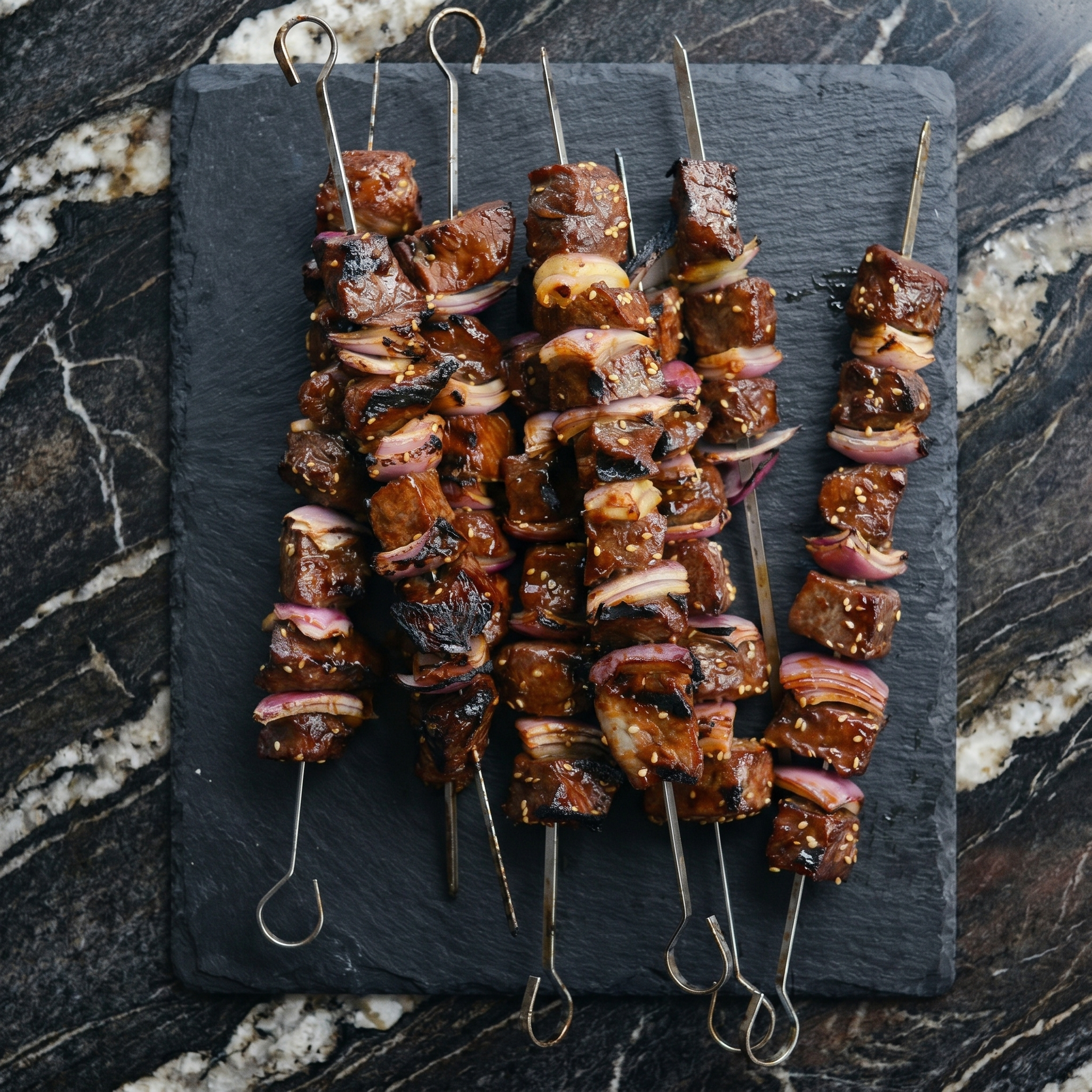 Sweet, Savory & Sizzling: Irresistible Sticky Soy Steak Skewers