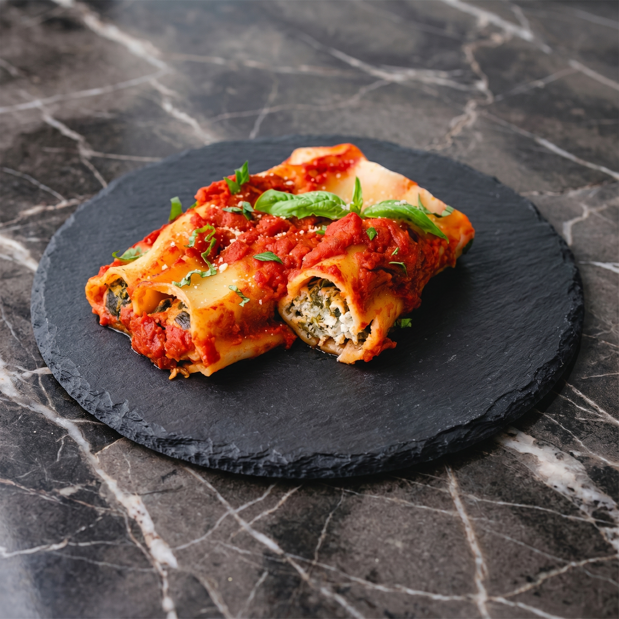 Spinach Ricotta Cannelloni