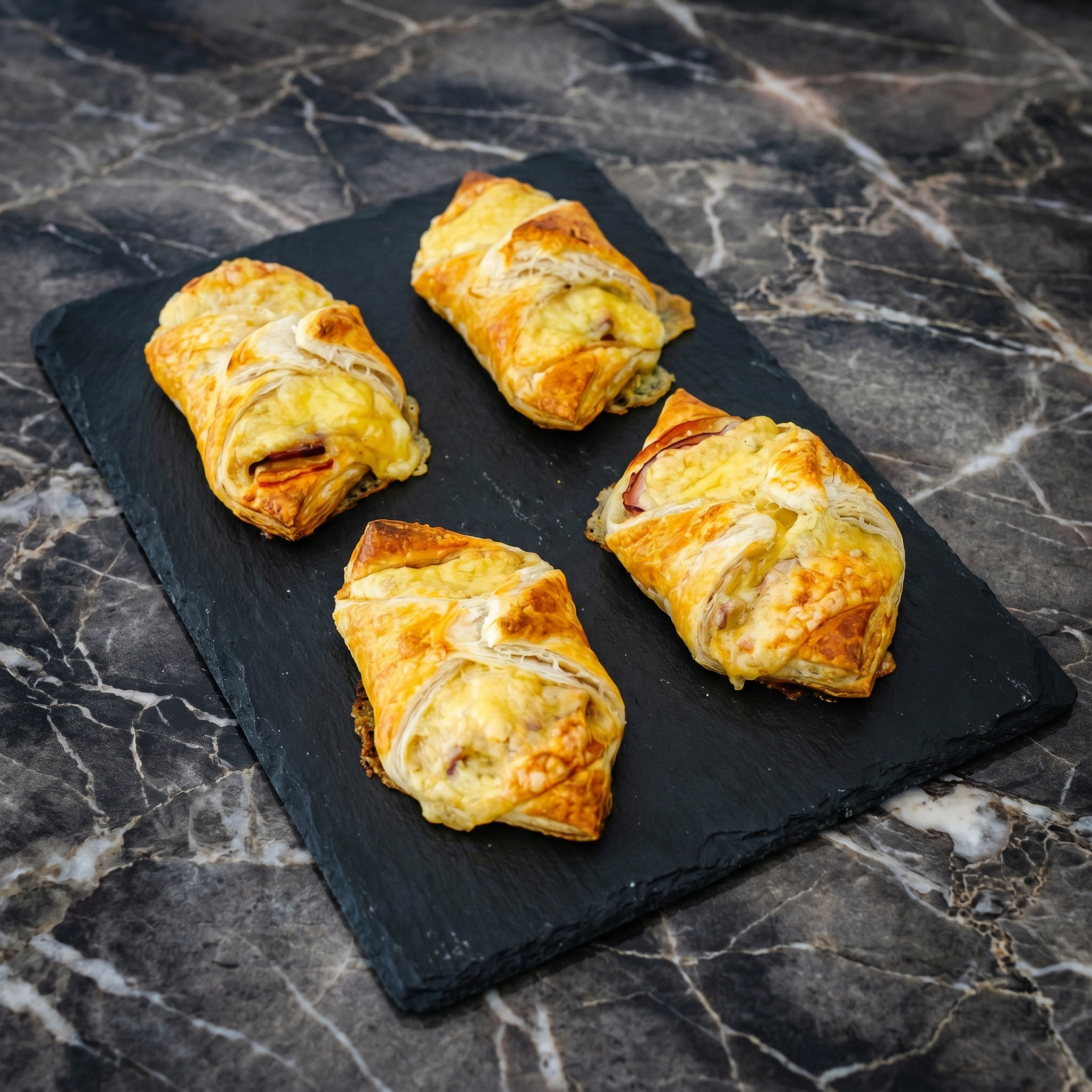 Ham and Cheese Croissants: Flaky, Gooey, Gone in 60 Seconds