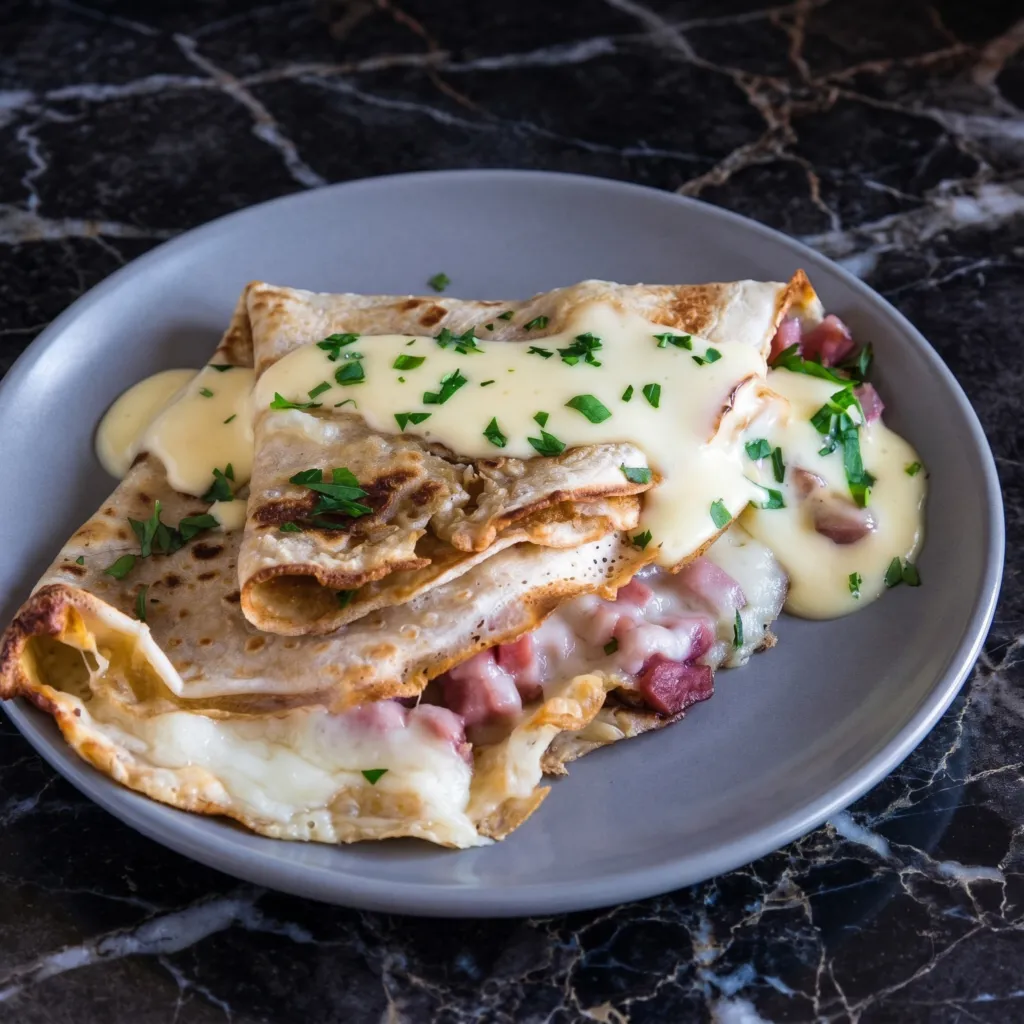 Ham and Cheese Crepes (Savory French Pancakes in 15 Minutes)