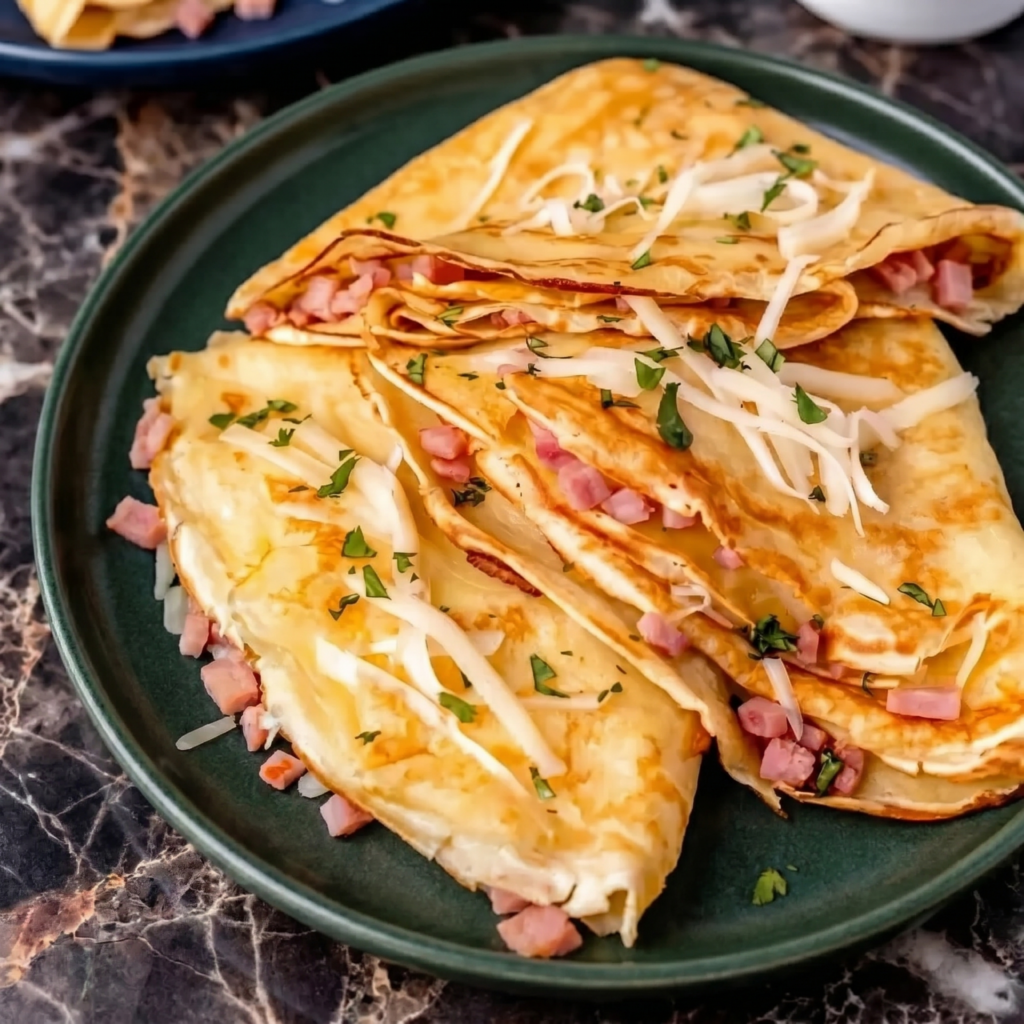 Ham and Cheese Crepes (Savory, French, 15-Minute Dinner)