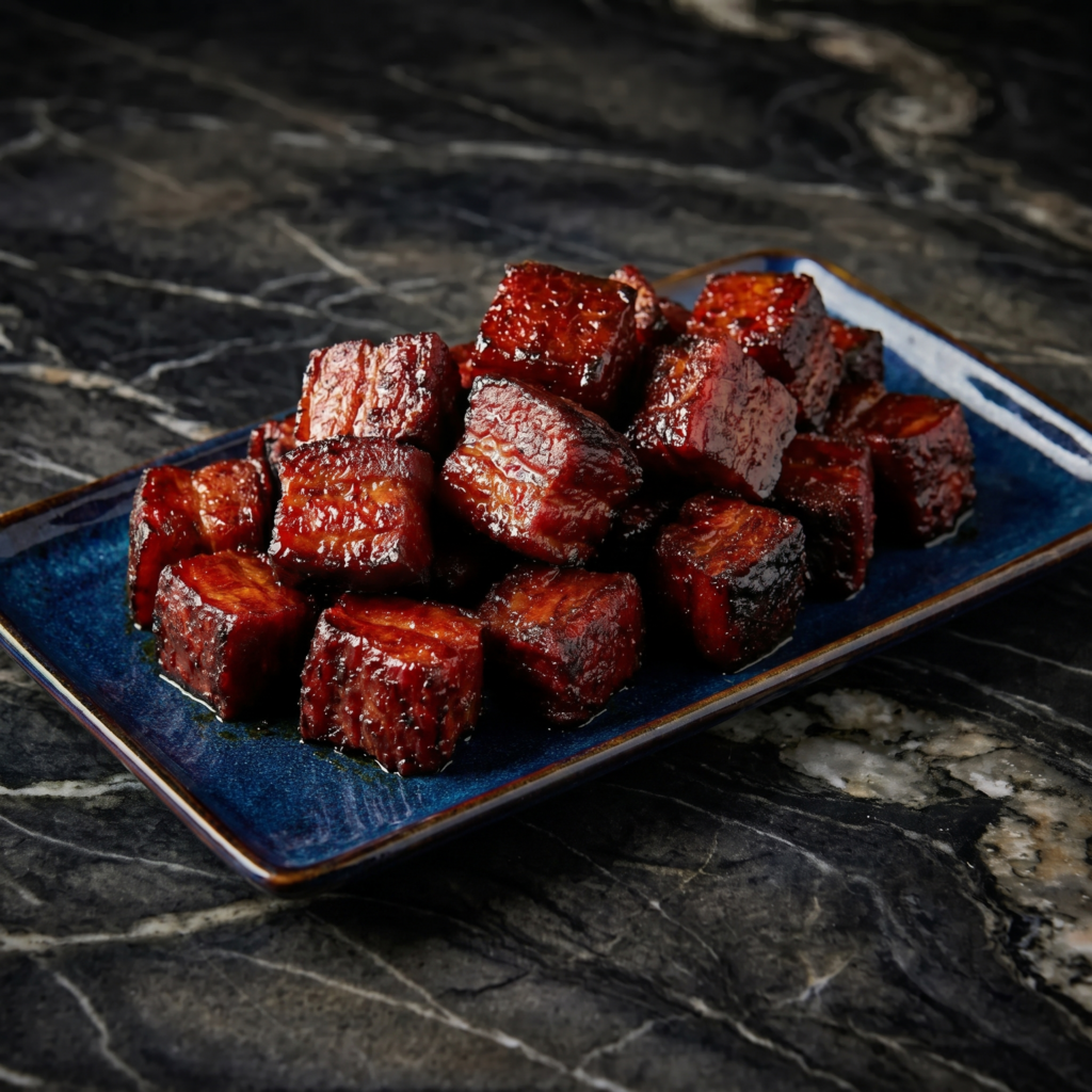 Pork Belly Burnt Ends (Meat Candy, Smoky & Sticky)