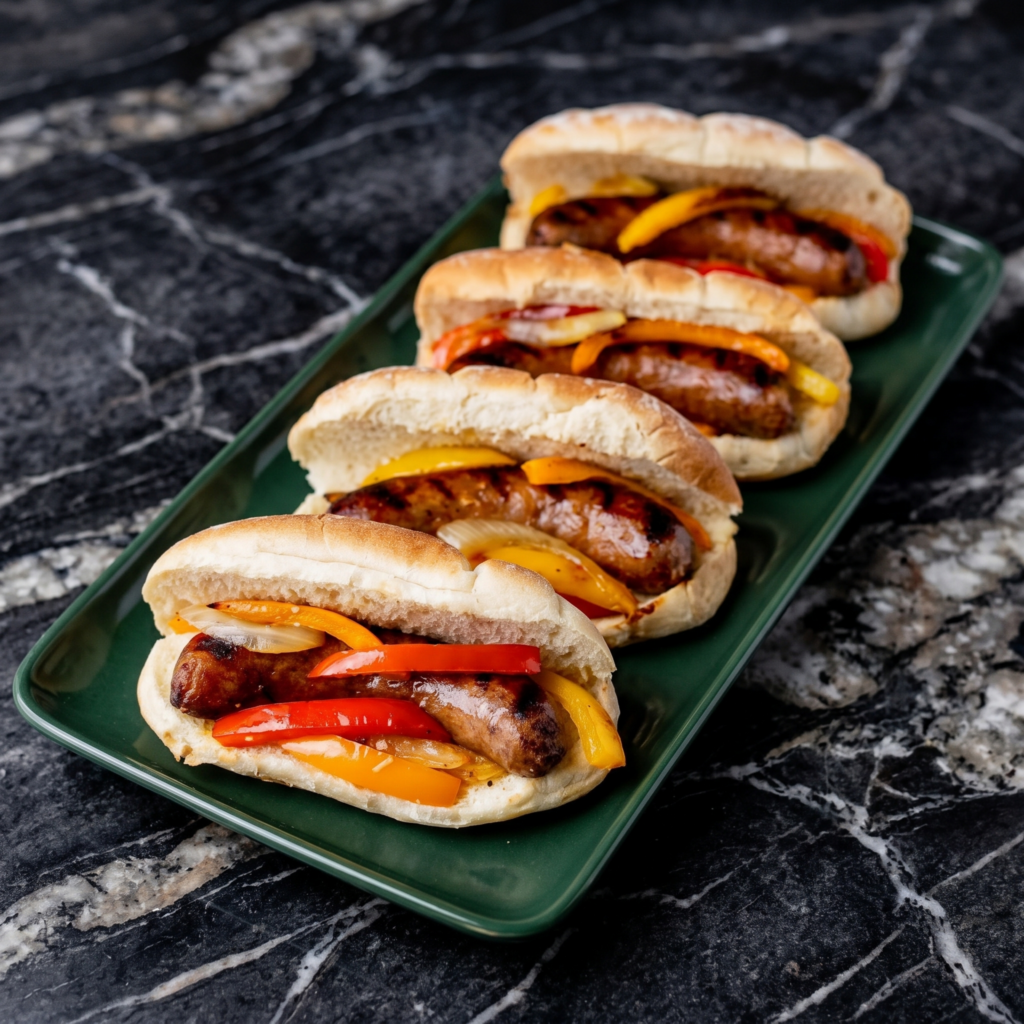 Italian Sausage Sandwiches (Sizzling Peppers, Onions, and Sausage)