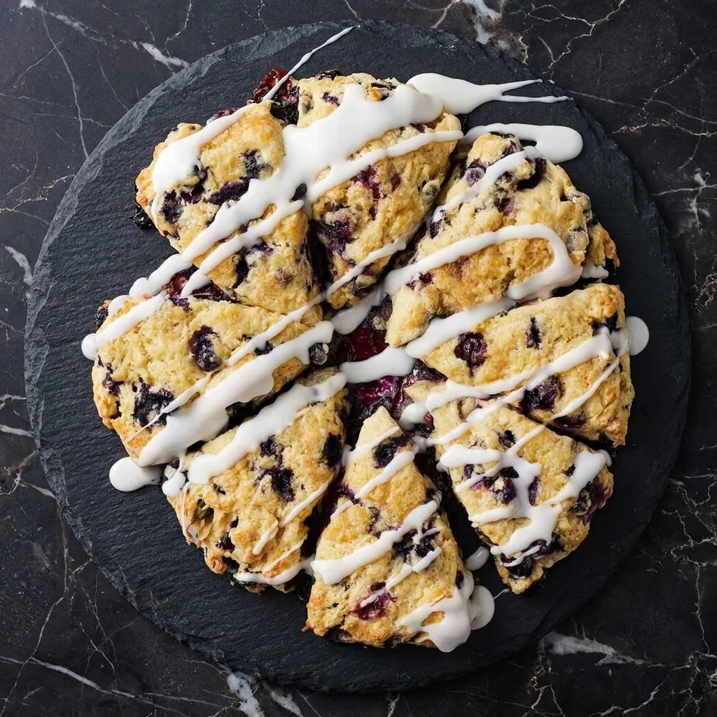 Bright, Buttery, Bursting with Berries: Lemon Blueberry Scones