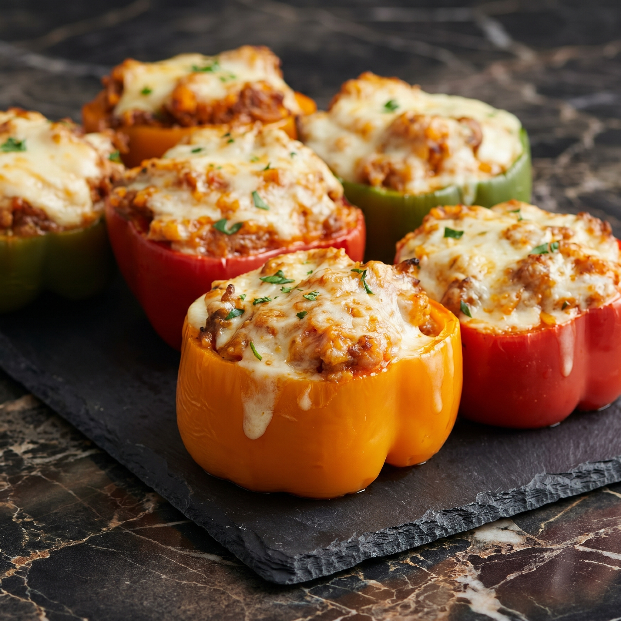 Stuffed Bell Peppers (Hearty, Colorful & 50 Minutes)