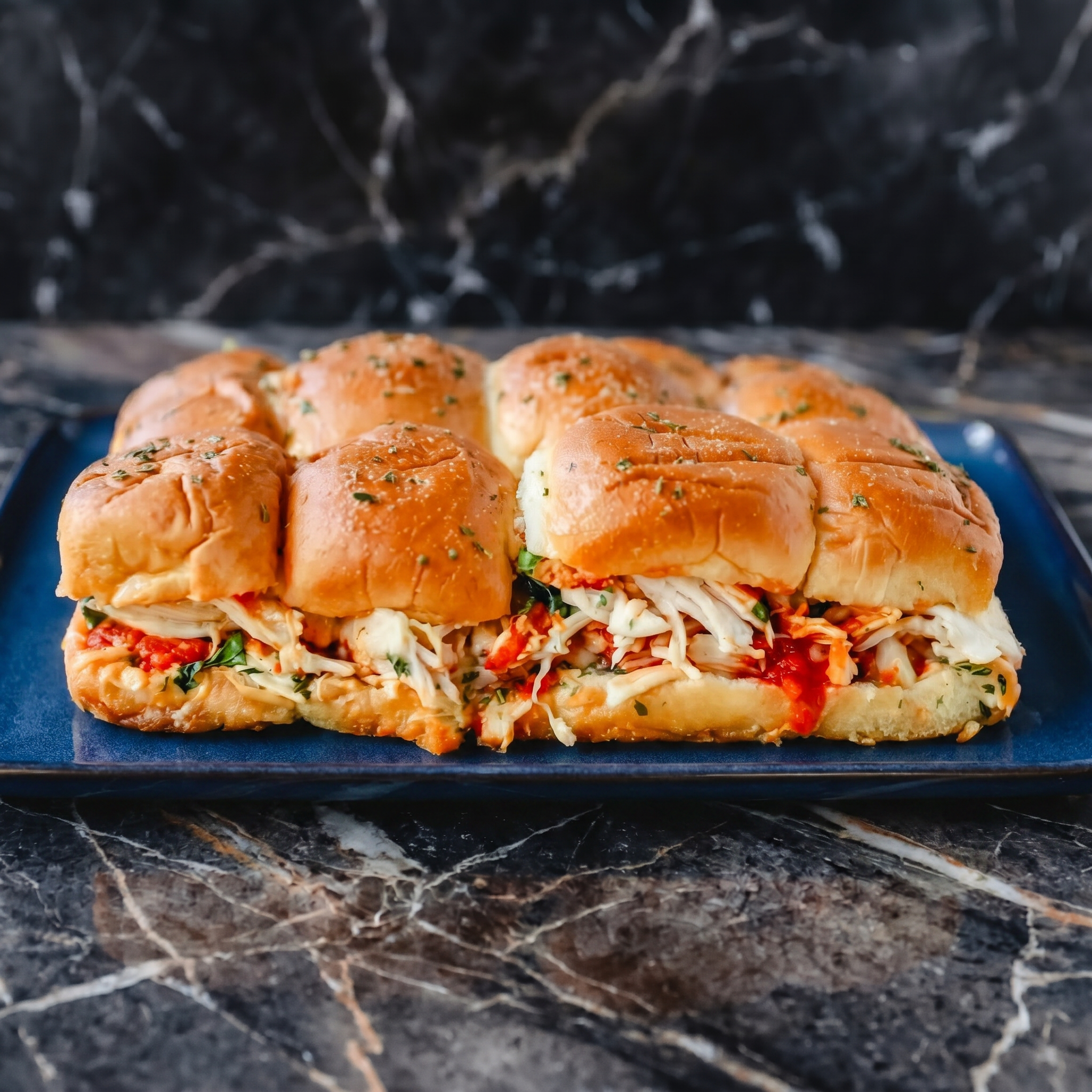 Chicken Parmesan Sliders (All the Flavor, None of the Fork)